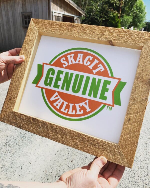 GSV Cedar-framed sign