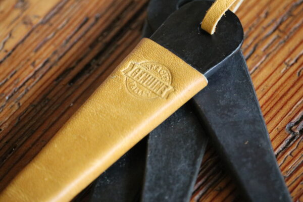 Forged Steel & Leather Bottle Opener made in the Skagit Valley with leather from Skiyou Ranch