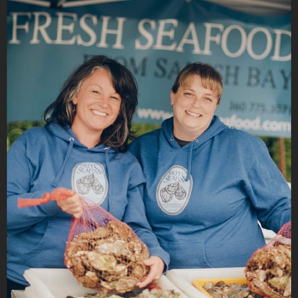 Owners of Salty C Seafood in Bow, Washington