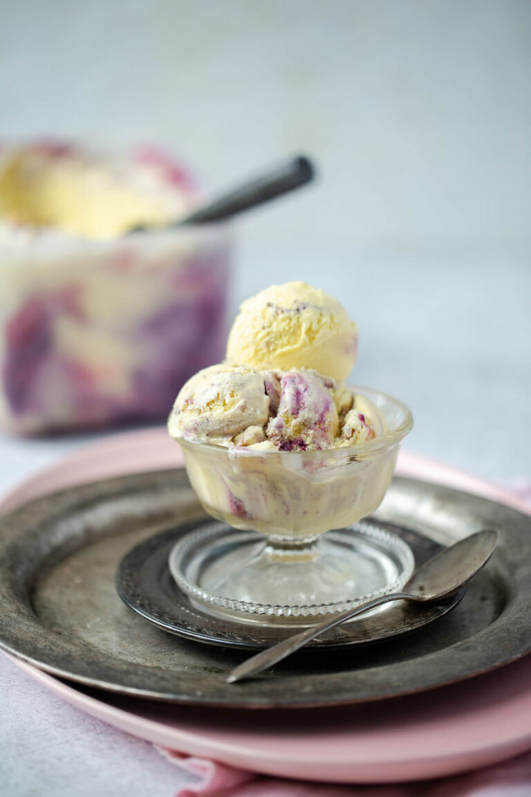 Triple Berry Swirl Ice Cream
