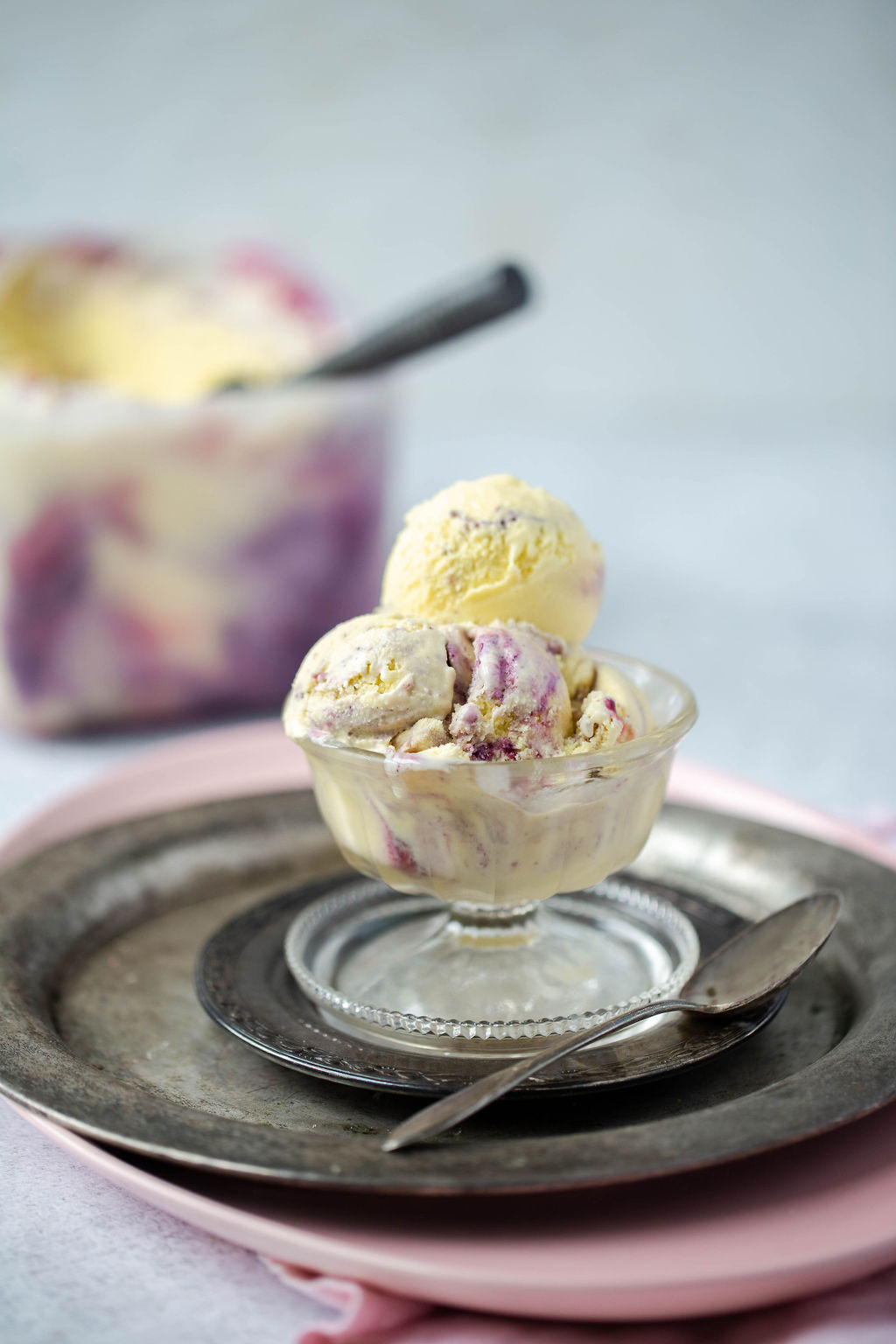 Triple Berry Swirl Ice Cream. Photo by Tristen Rieken