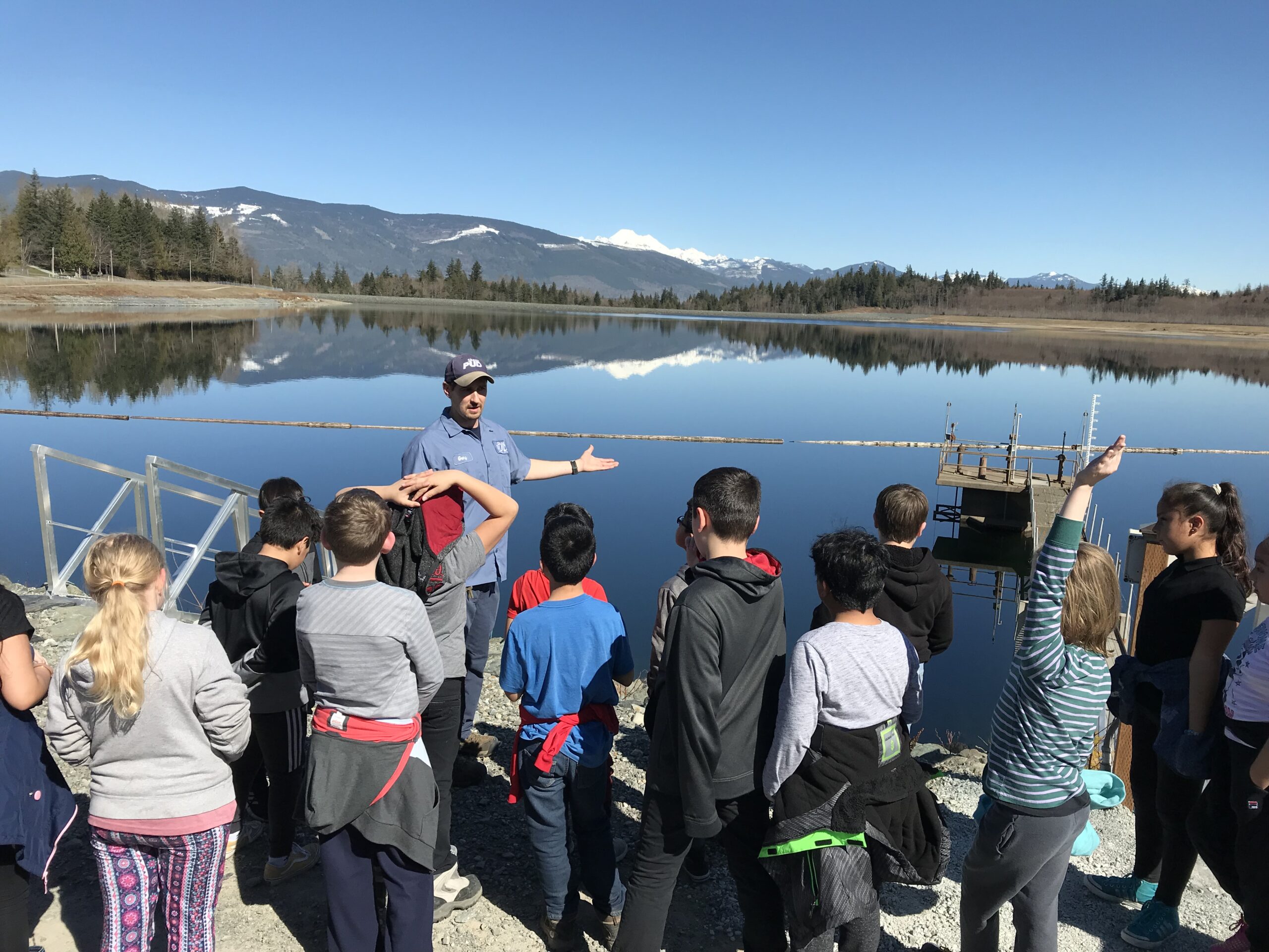 Students take a field trip to Judy Reservoir. Photo courtesy of Skagit County PUD